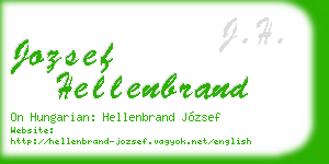jozsef hellenbrand business card